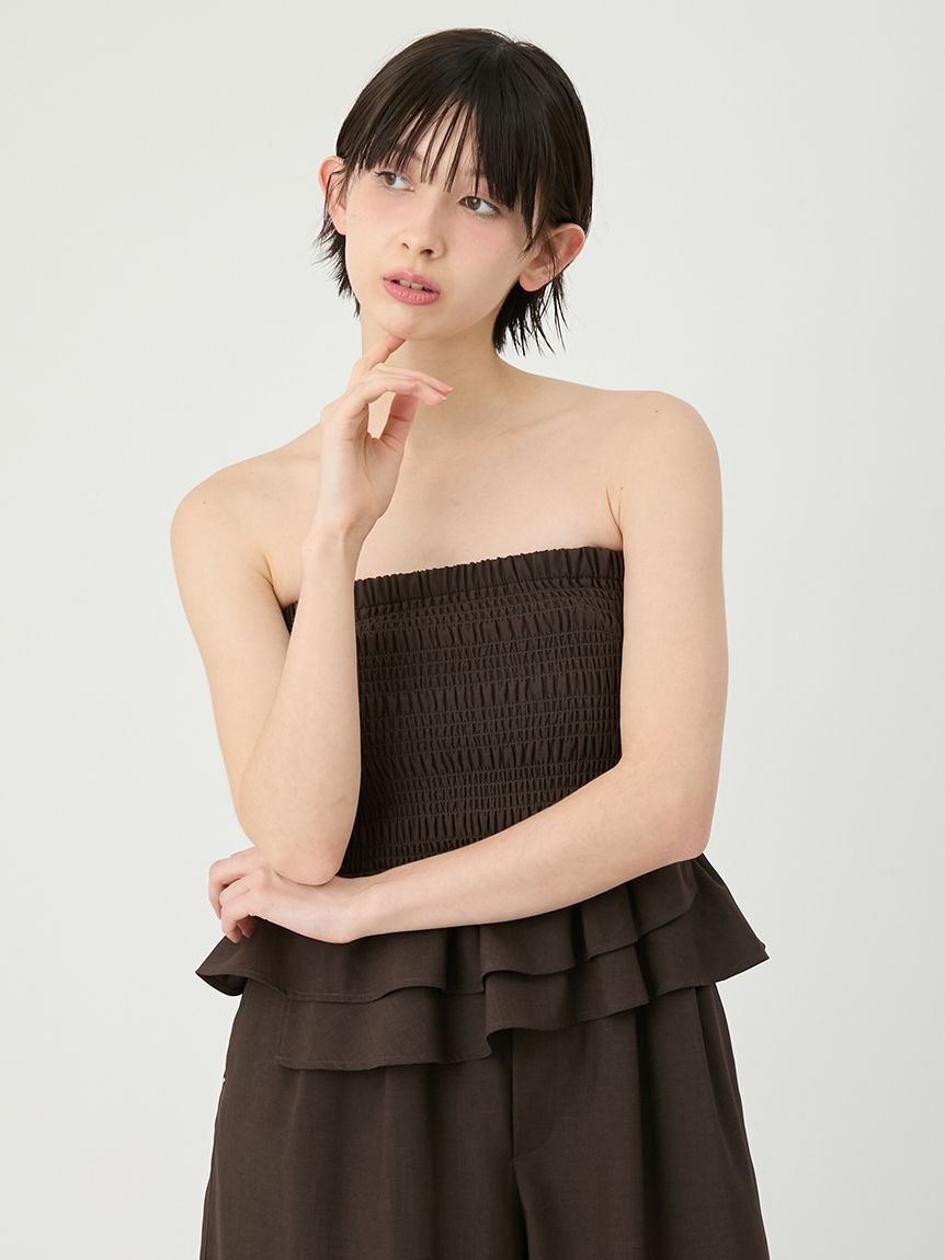 LILY BROWN「【UVカット】ペプラムコンビネゾン」|ワンピース|