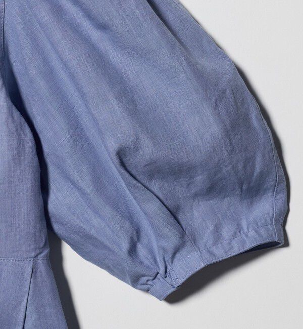 UNITED ARROWS「リネン フレア パフスリー ブブラウス ‐ウォッシャブル‐」|シャツ・ブラウス|