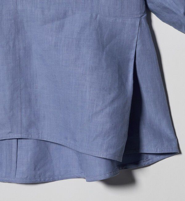 UNITED ARROWS「リネン フレア パフスリー ブブラウス ‐ウォッシャブル‐」|シャツ・ブラウス|