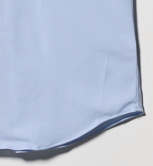 UNITED ARROWS green label relaxing「A+ COOL Pトリコット ナローストライプ スタンダード ボタンダウン 半袖 ドレスシャツ -ストレッチ・イージ」|シャツ・ブラウス|