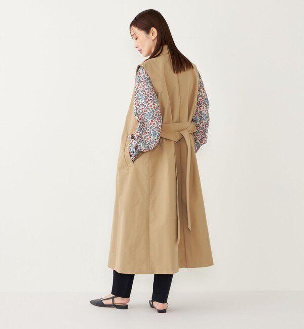 SHIPS Colors 「SHIPS Colors:〈手洗い可能〉トレンチ 2WAY ジレ ワンピース」|ジャンパースカート|