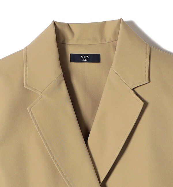 SHIPS Colors 「SHIPS Colors:〈手洗い可能〉トレンチ 2WAY ジレ ワンピース」|ジャンパースカート|