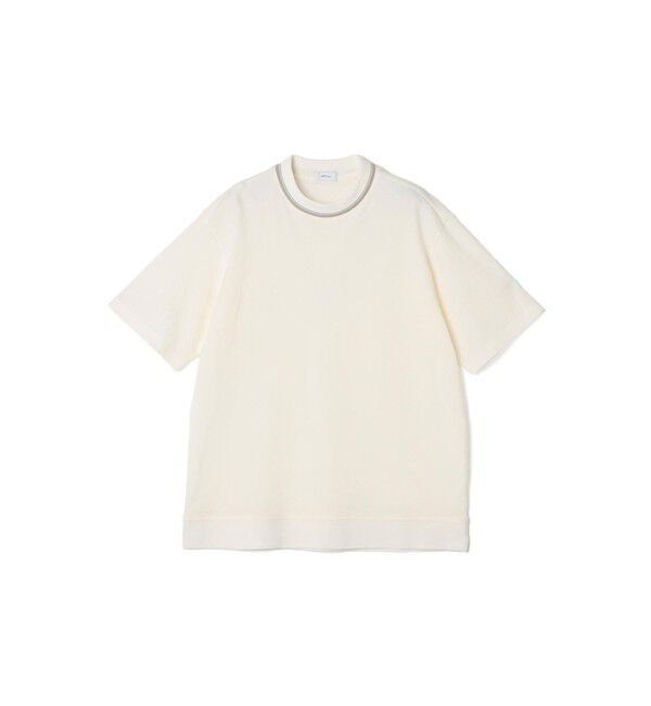 SHIPS any「SHIPS any:〈洗濯機可能〉エアロ スケープ メッシュ 鹿の子 リブ Tシャツ◆」|Tシャツ・カットソー|
