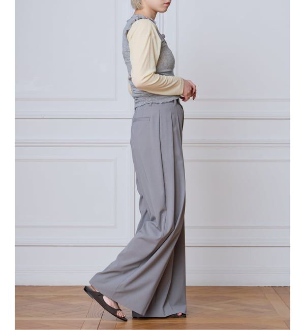 IENA LA BOUCLE「seamless basic./シームレスベーシック Flounce タンクトップ」|タンクトップ|