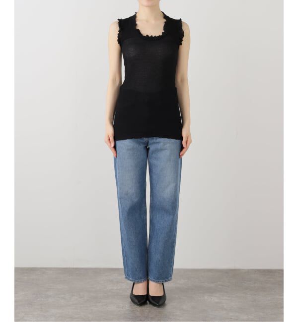 IENA LA BOUCLE「seamless basic./シームレスベーシック Flounce タンクトップ」|タンクトップ|