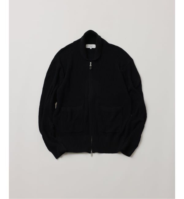 JOURNAL STANDARD「【FOLL / フォル】dry silk summer couchin blouson」|ニット・セーター|ネイビー