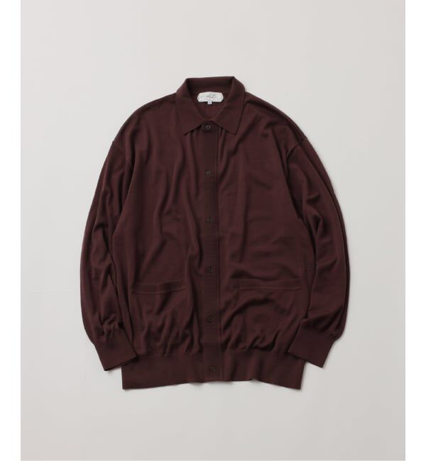 JOURNAL STANDARD「【FOLL / フォル】washable wool knit shirt」|ニット・セーター|ブラウン