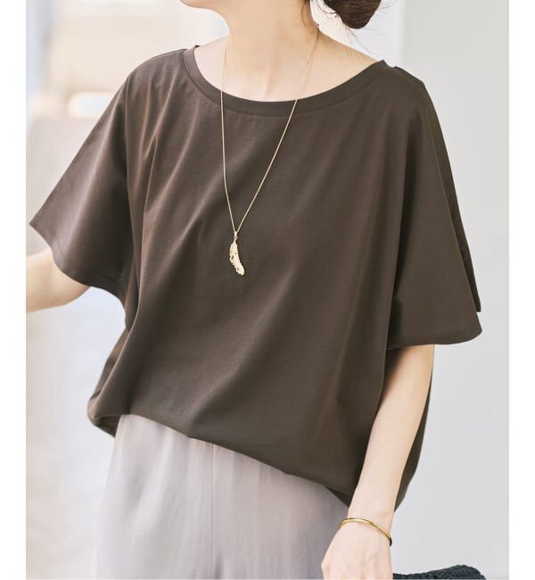 Spick and Span「《予約》ドルマンスリーブTシャツ」|Tシャツ・カットソー|ブラウン