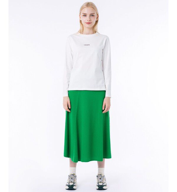 LACOSTE「ワンポイントロゴ刺繍長袖Tシャツ」|Tシャツ・カットソー|