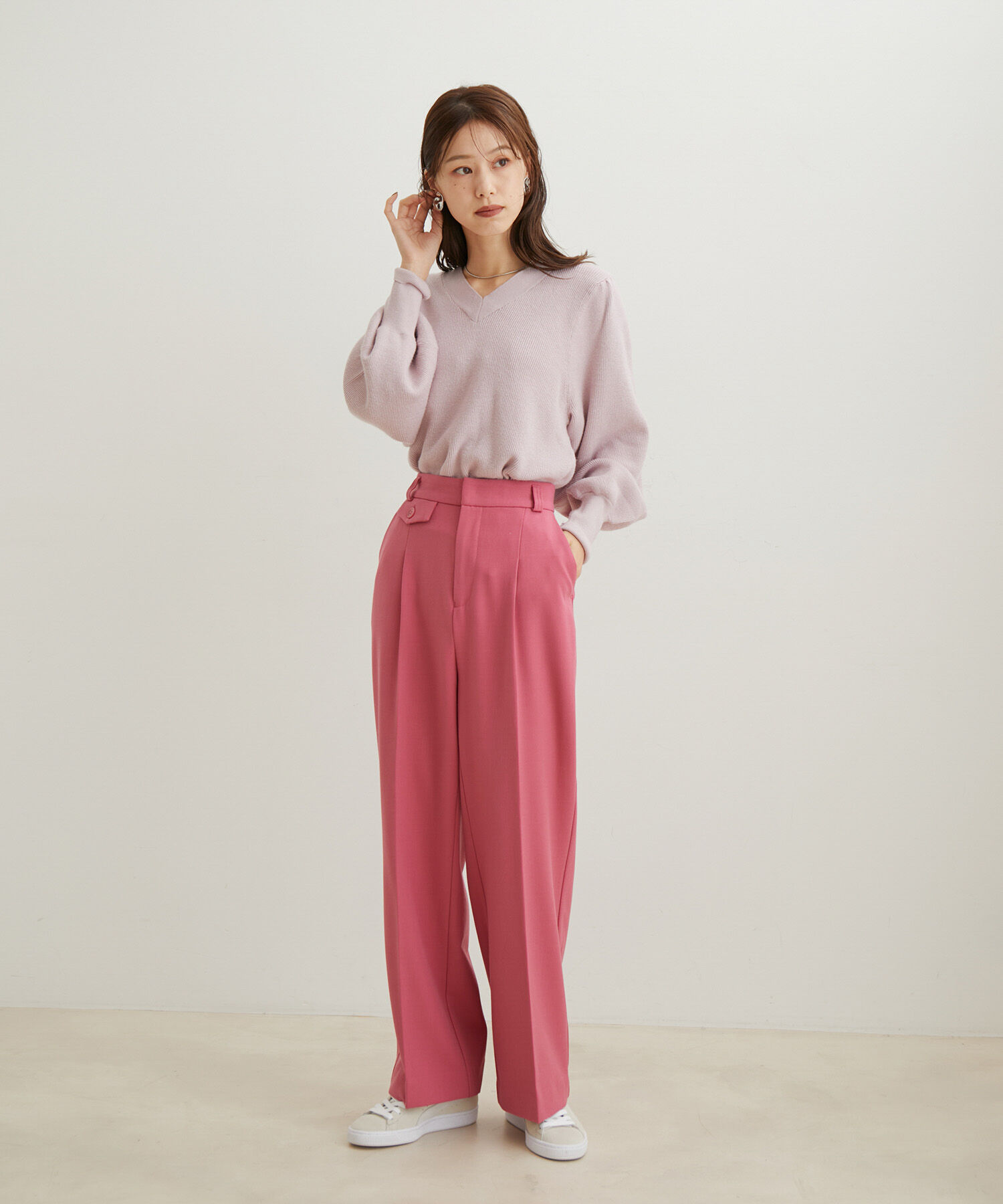 VIS「【HOT BEAUTY STRETCH】【洗える】ストレートパンツ」|その他|