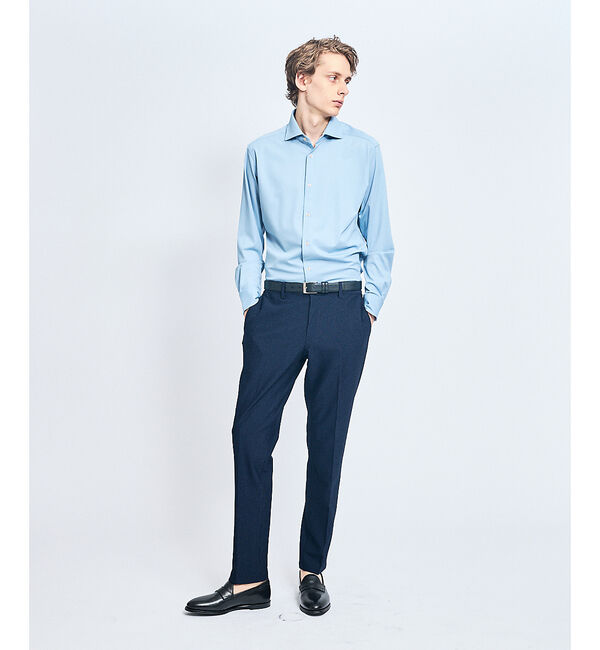 ABAHOUSE「【接触冷感】アイスピケ ストレッチ 長袖シャツ / FLEX SHIRTS」|シャツ・ブラウス|