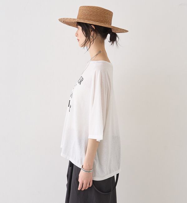 Rouge vif「シアーロゴオーバーサイズTシャツ【予約】」|Tシャツ・カットソー|