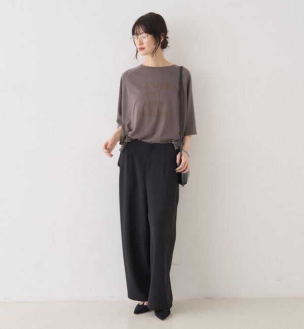 Rouge vif「シアーロゴオーバーサイズTシャツ【予約】」|Tシャツ・カットソー|