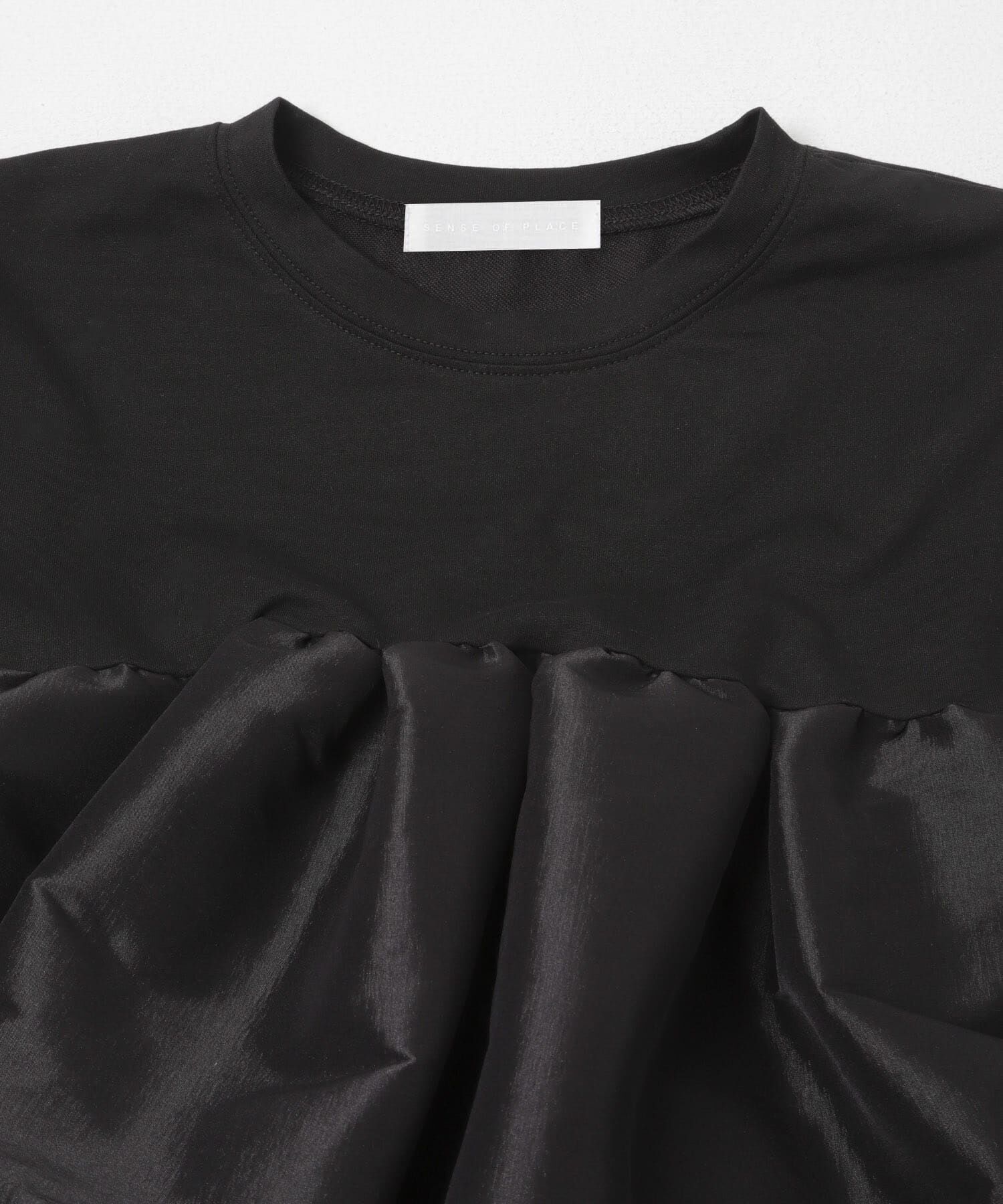 SENSE OF PLACE by URBAN RESEARCH「シャイニーフリルドッキングカットトップ」|Tシャツ・カットソー|