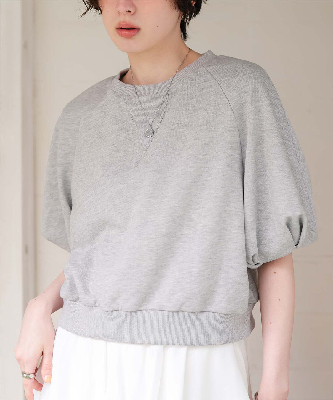 titivate「カットソーパフスリーブトップス」|Tシャツ・カットソー|