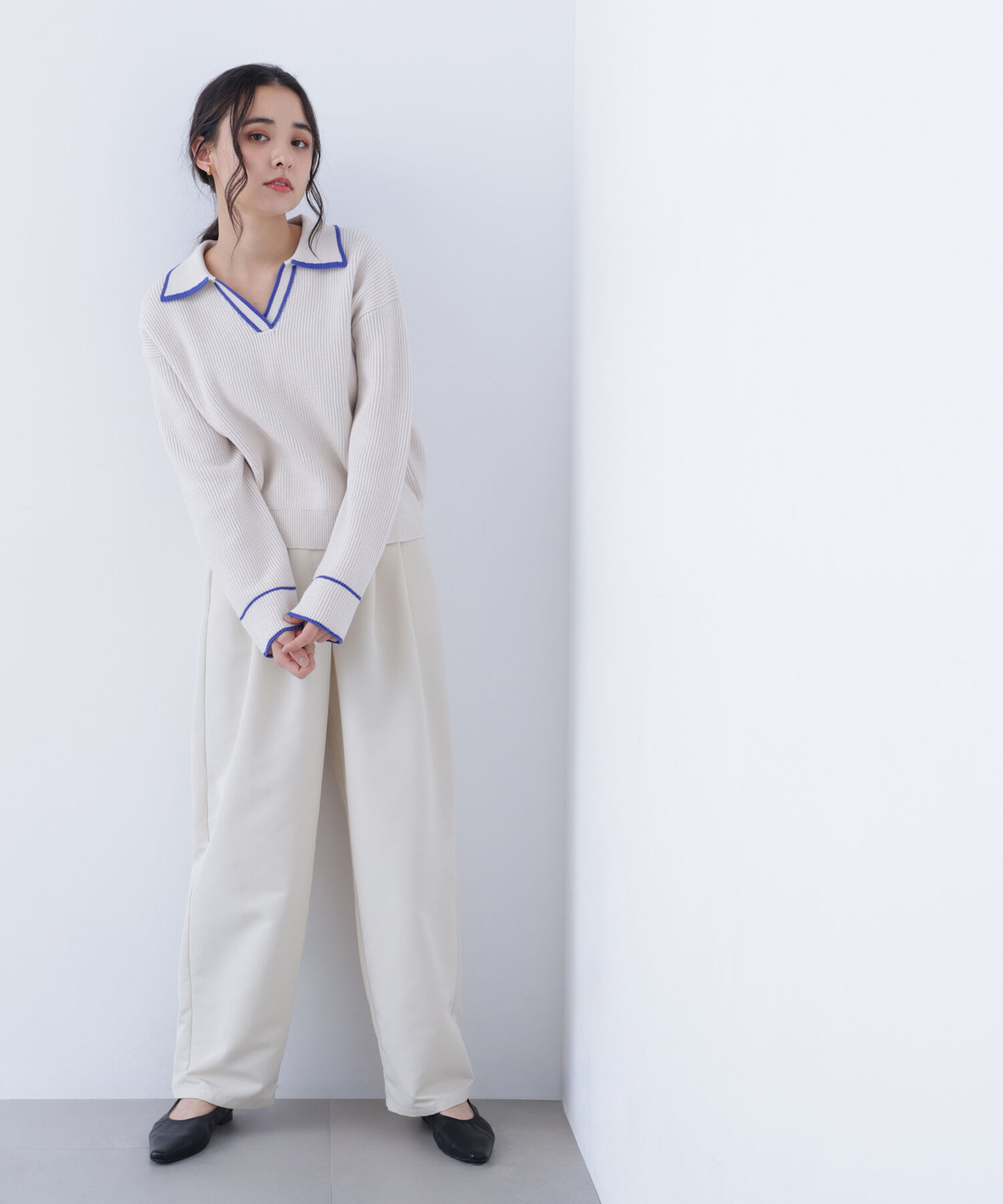  「〈N.〉ラインスキッパーニット」|ニット・セーター|
