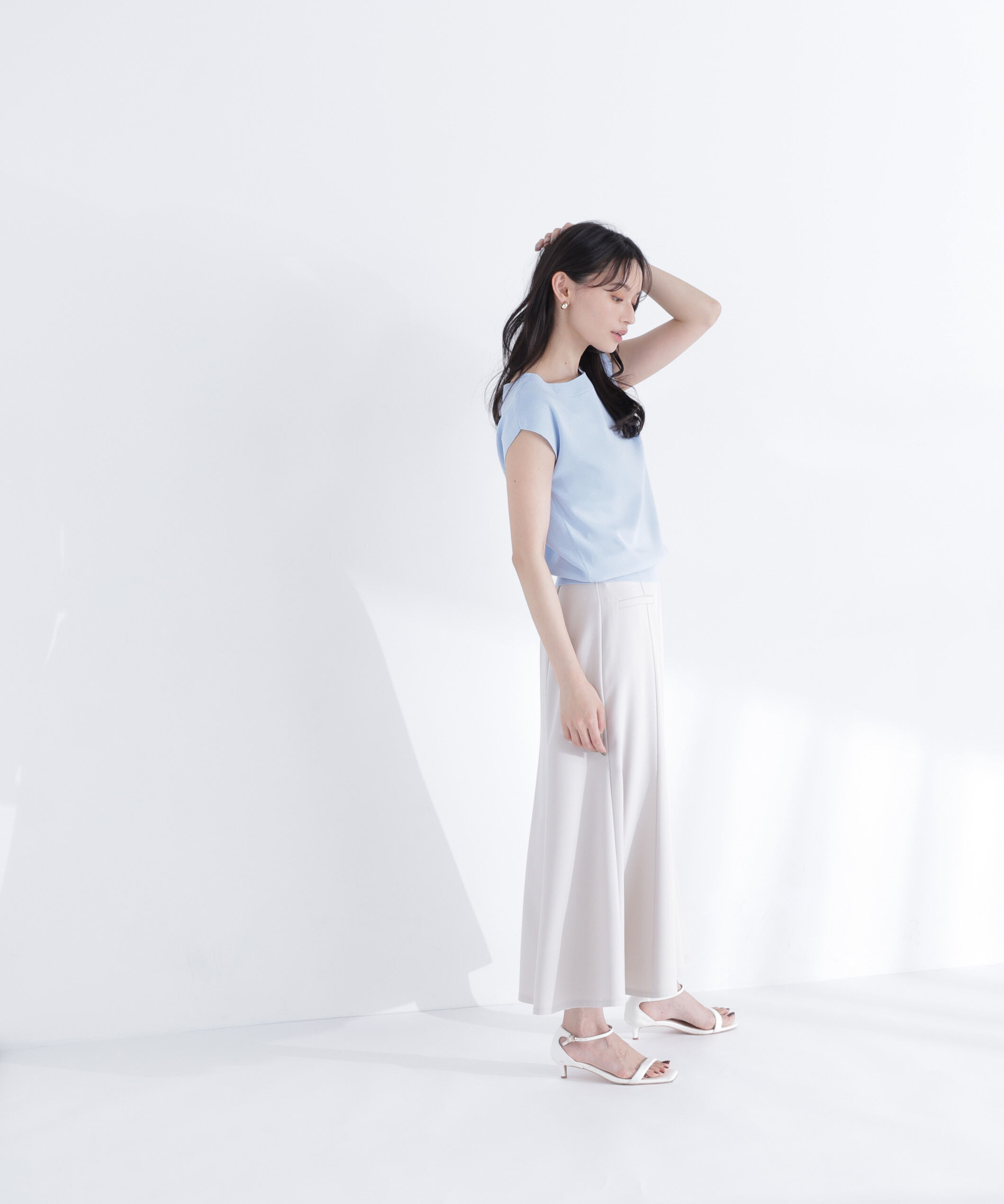  「総針ベーシックニット ボートネック」|ニット・セーター|