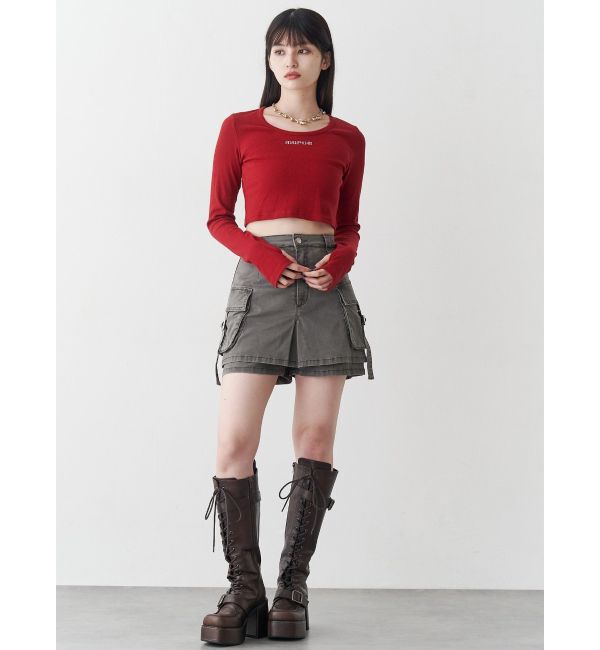 MURUA「ウォッシュカーゴスカートパンツ」|その他|