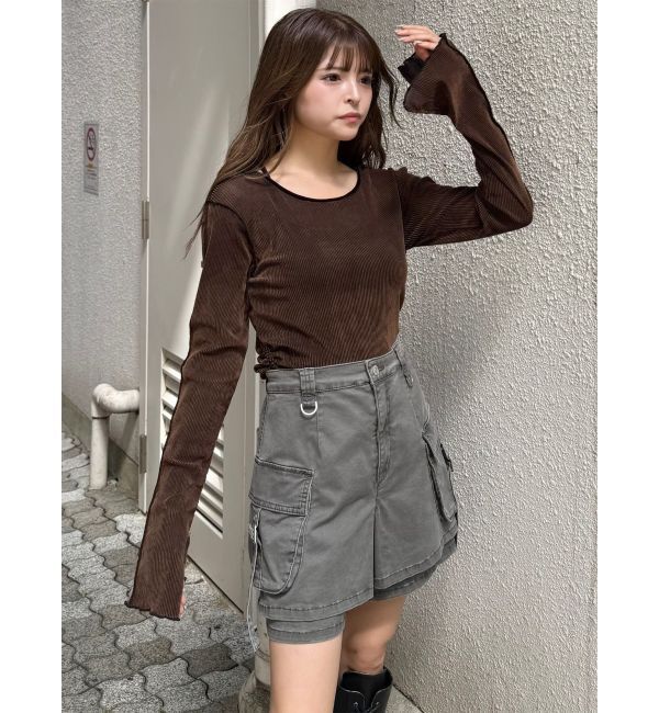 MURUA「ウォッシュカーゴスカートパンツ」|その他|