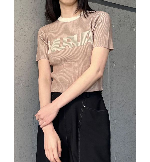 MURUA「リンガーロゴハーフニット」|ニット・セーター|