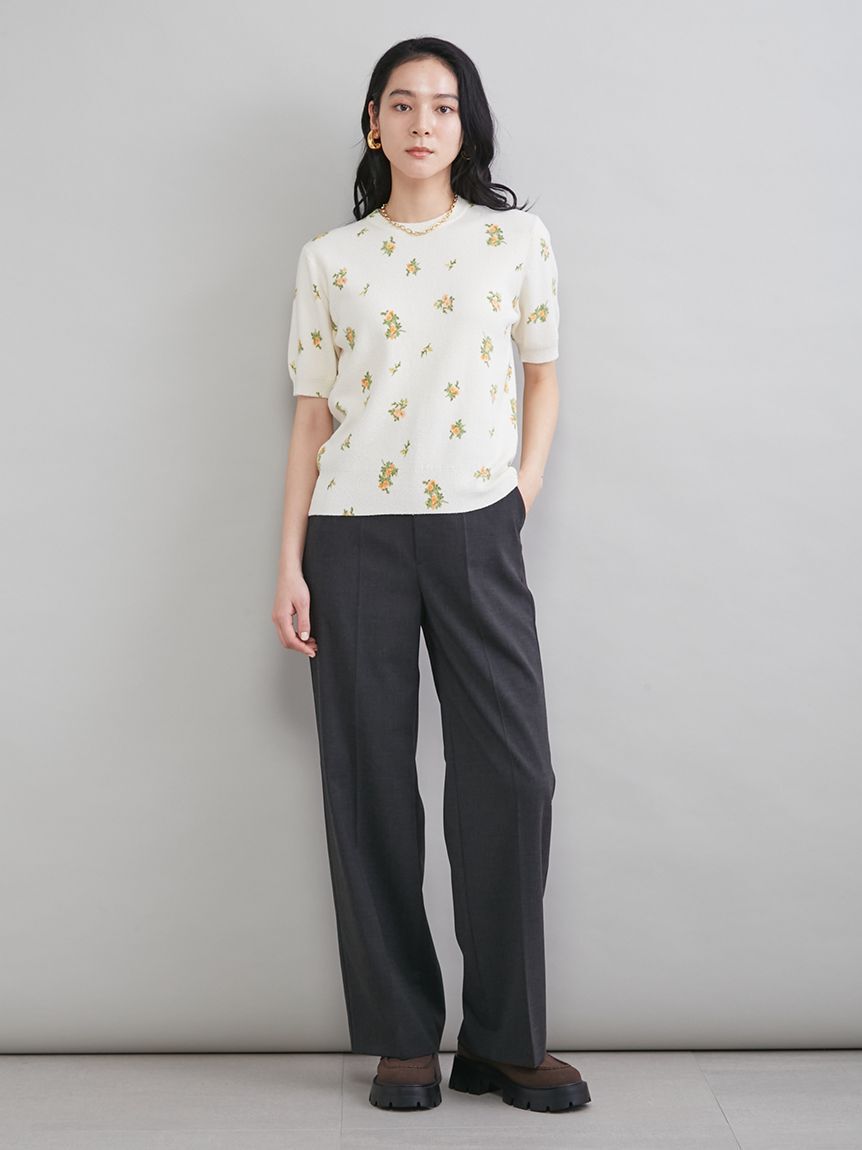 Mila Owen「フラワープリントアンサンブルプルオーバー」|Tシャツ・カットソー|