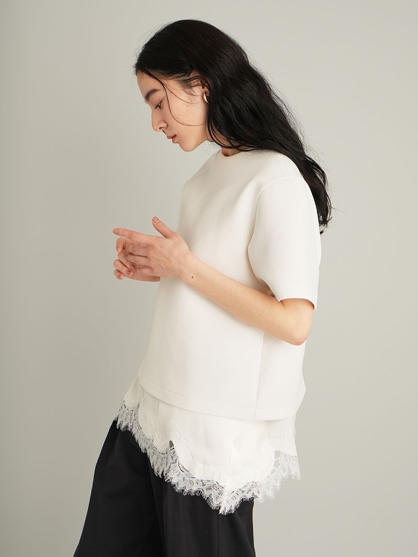 Mila Owen「【WEB限定カラー】キャミレイヤードダンボールＴシャツ」|Tシャツ・カットソー|