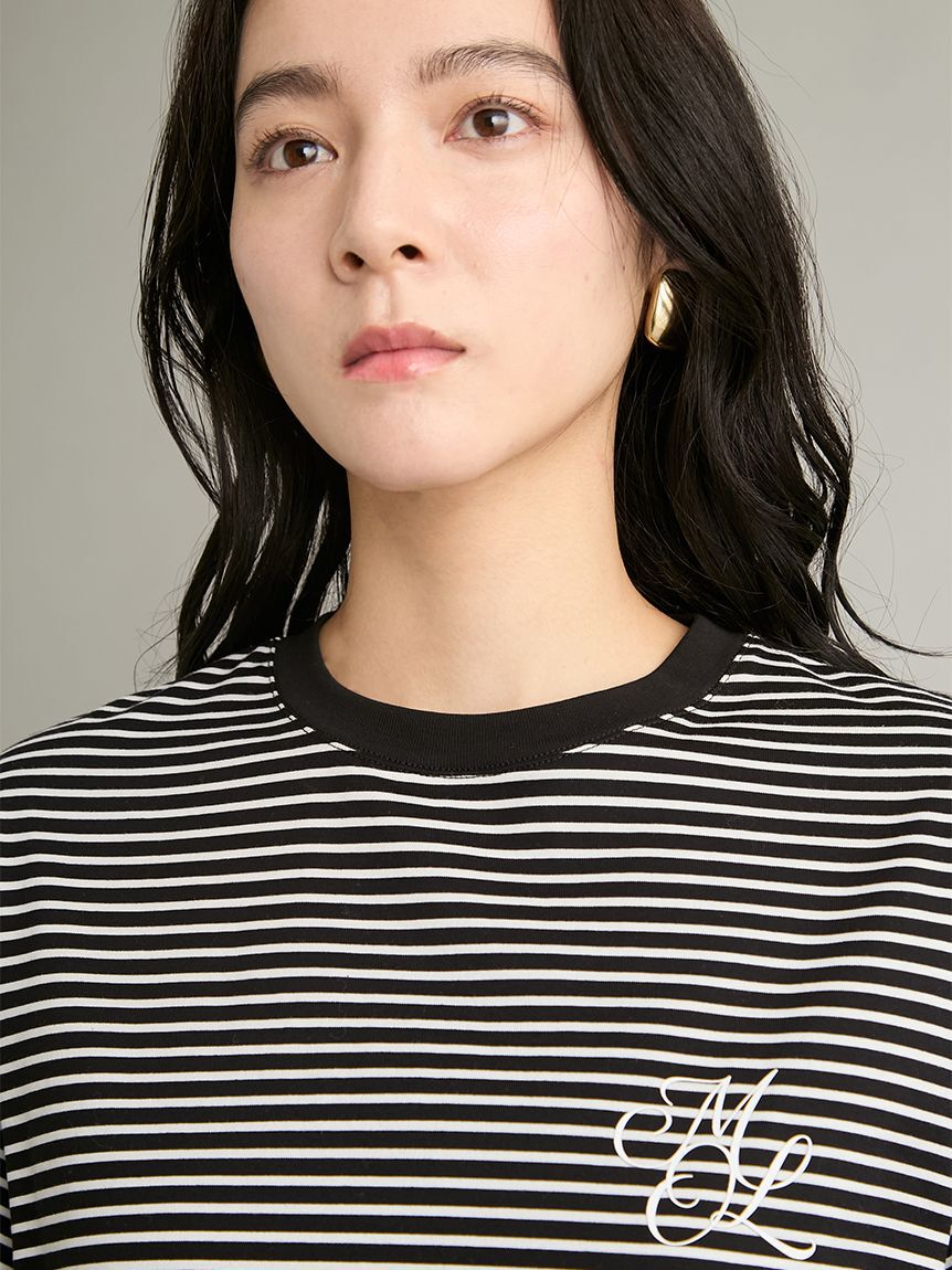 Mila Owen「【WEB限定カラー】ハイラインモノグラムＴシャツ」|Tシャツ・カットソー|