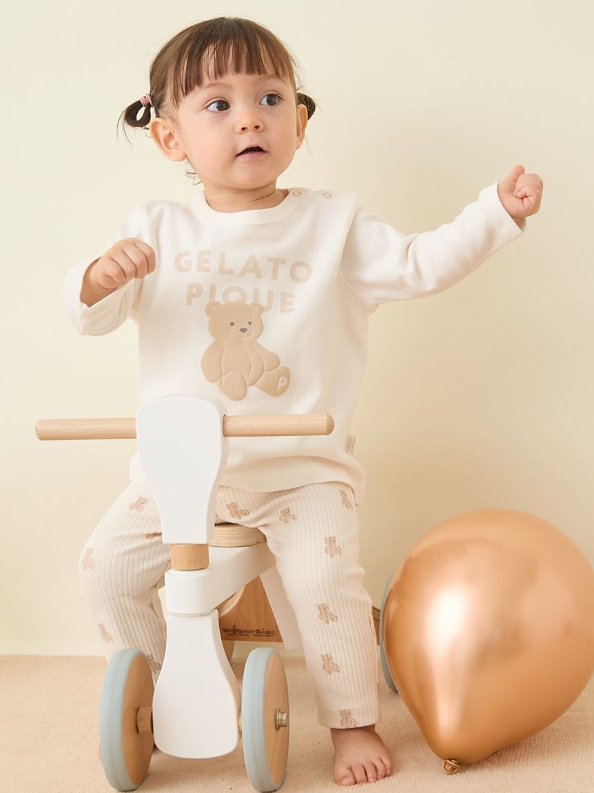 GELATO PIQUE KIDS & BABY「【BABY】ぬいぐるみワンポイントロンT」|その他ベビーウェア|