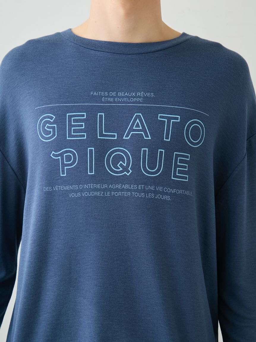 GELATO PIQUE HOMME「【HOMME】吸湿発熱レーヨンロンT」|ルームウェア|