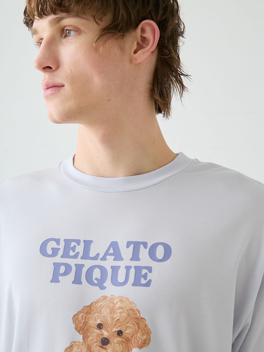 GELATO PIQUE HOMME「【HOMME】ドッグワンポイントTシャツ」|ルームウェア|