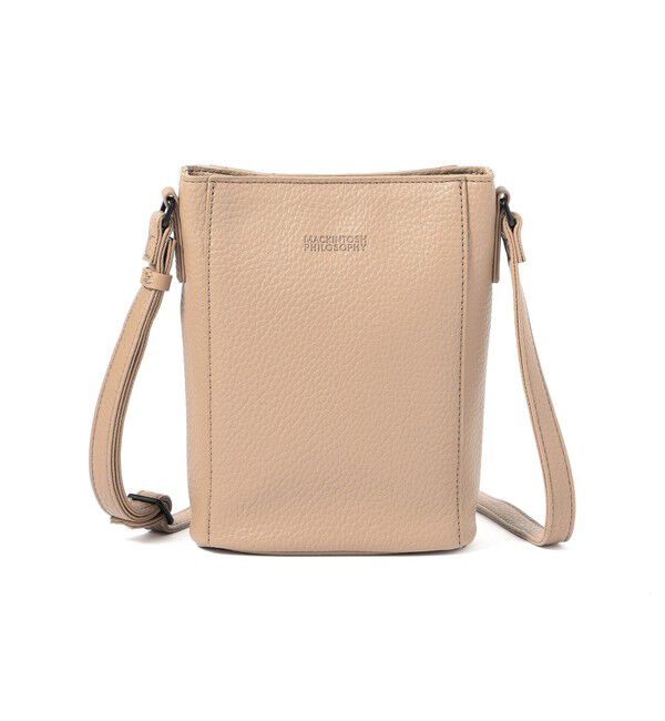 MACKINTOSH PHILOSOPHY「【WEB＆一部店舗限定】シンセティックシュリンクレザー ショルダーバッグ」|ショルダー・メッセンジャー|エクリュ