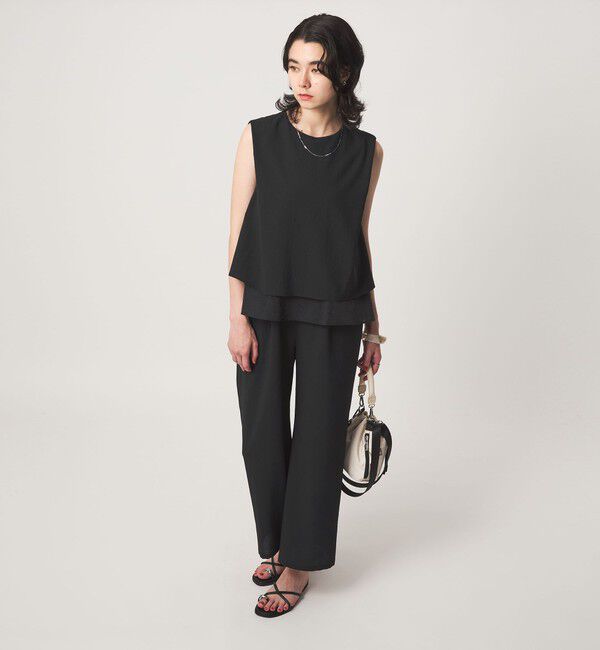 UNITED ARROWS green label relaxing「【結論シリーズ】ダブルフレアオールインワン［size SHORT/TALLあり］」|オールインワン|
