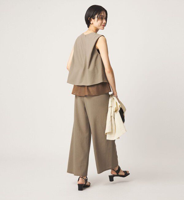 UNITED ARROWS green label relaxing「【結論シリーズ】ダブルフレアオールインワン［size SHORT/TALLあり］」|オールインワン|