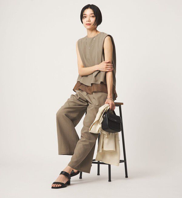 UNITED ARROWS green label relaxing「【結論シリーズ】ダブルフレアオールインワン［size SHORT/TALLあり］」|オールインワン|