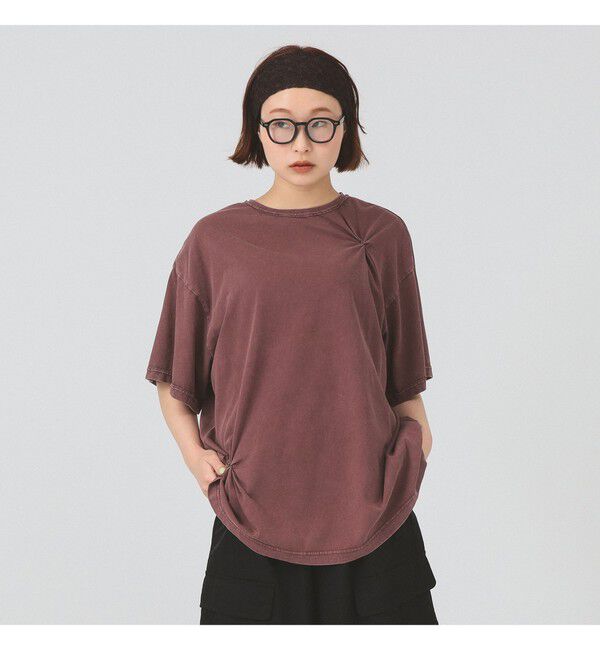 Ray BEAMS 「フロスト 加工 タック ビッグ Tシャツ」|Tシャツ・カットソー|