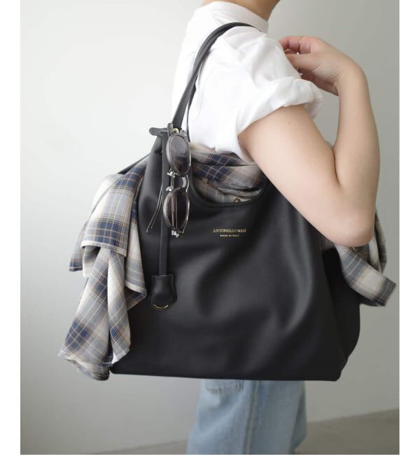 SLOBE IENA「《WEB限定/追加8予約》ANTONELLO MASI SLOBE別注 レザートートバッグ」|トートバッグ|