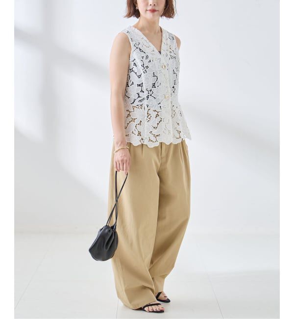 journal standard L'essage「フラワーレースベスト」|シャツ・ブラウス|