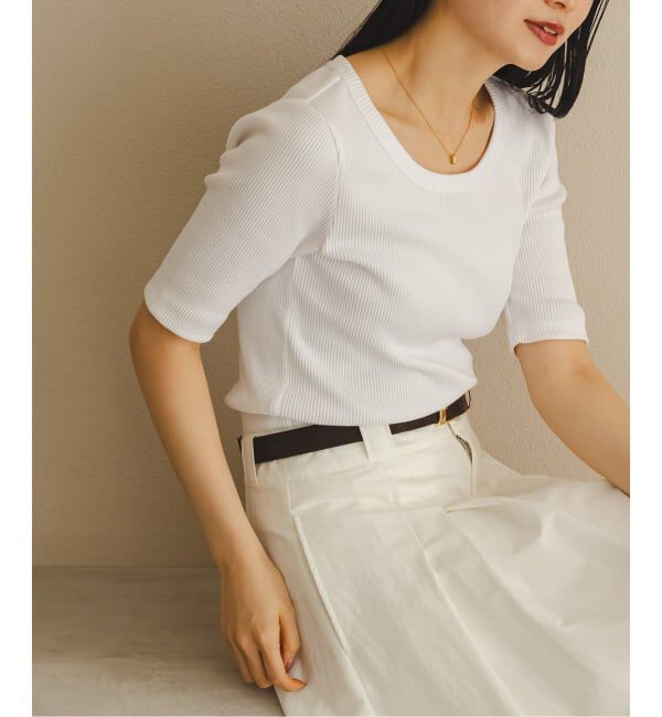 NOBLE「《追加》ULTIMAコットンラウンドネックT」|Tシャツ・カットソー|ホワイト