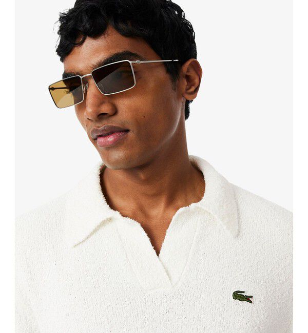 LACOSTE「ブークレニットスキッパーポロシャツ」|ニット・セーター|