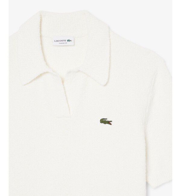 LACOSTE「ブークレニットスキッパーポロシャツ」|ニット・セーター|