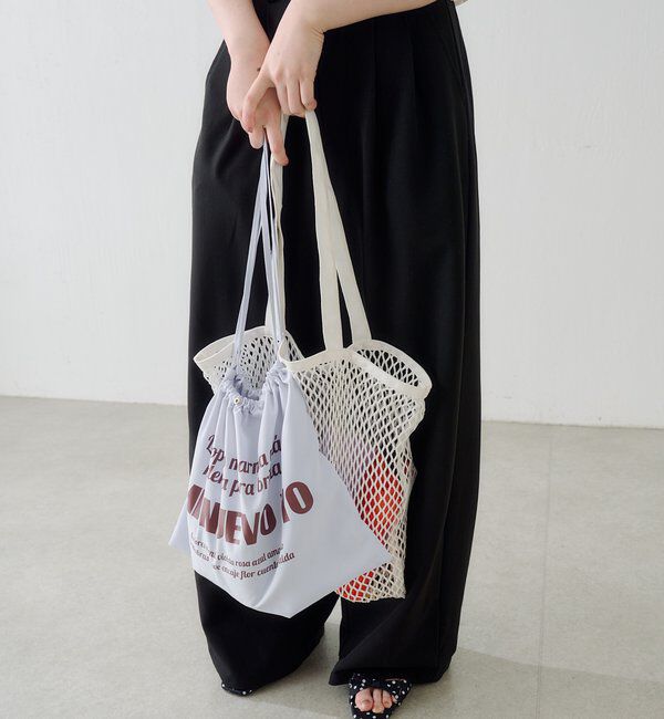  「ロゴ巾着&メッシュバッグSET」|トートバッグ|