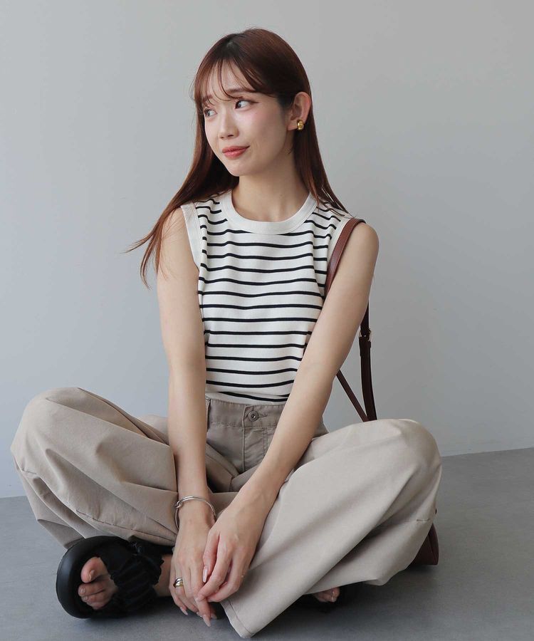 earth music&ecology「【WEB限定】リブタンクトップ」|インナー|