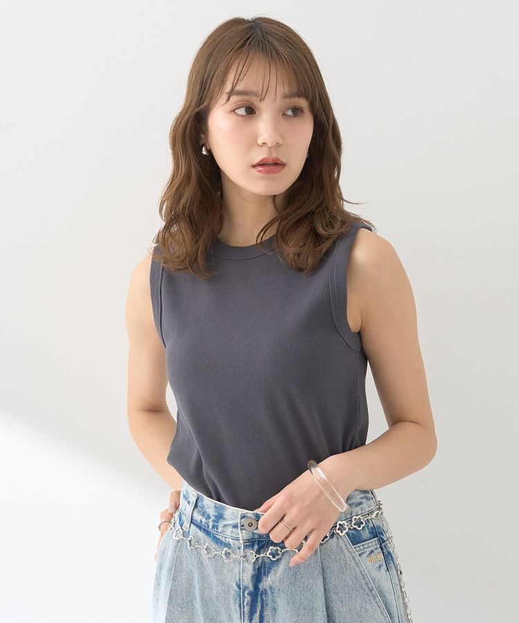 earth music&ecology「【WEB限定】リブタンクトップ」|インナー|