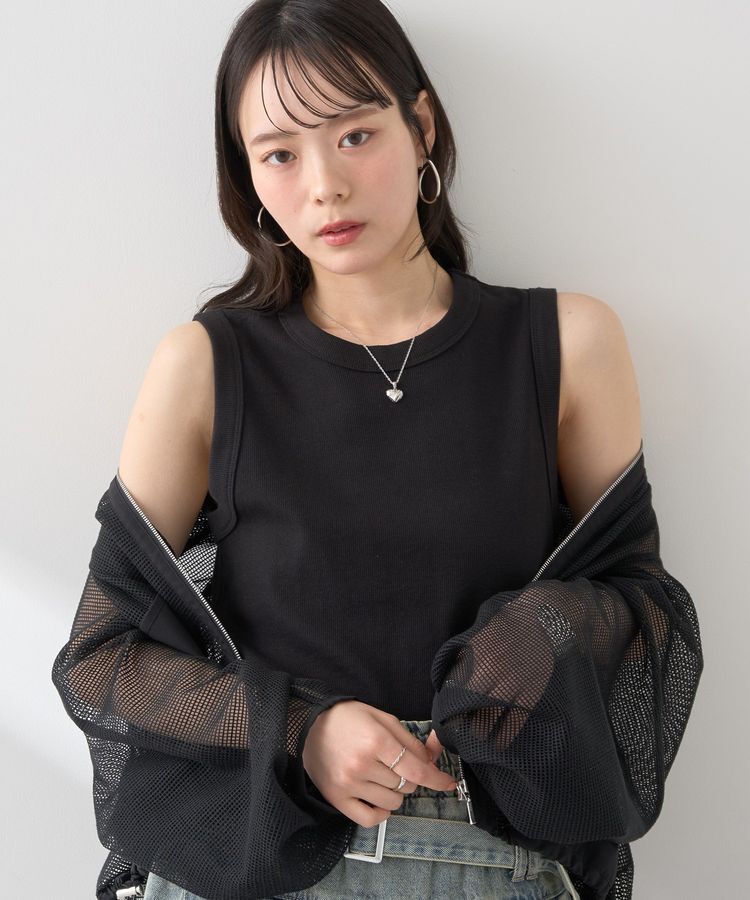 earth music&ecology「【WEB限定】リブタンクトップ」|インナー|
