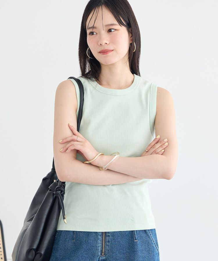 earth music&ecology「【WEB限定】リブタンクトップ」|インナー|Mint