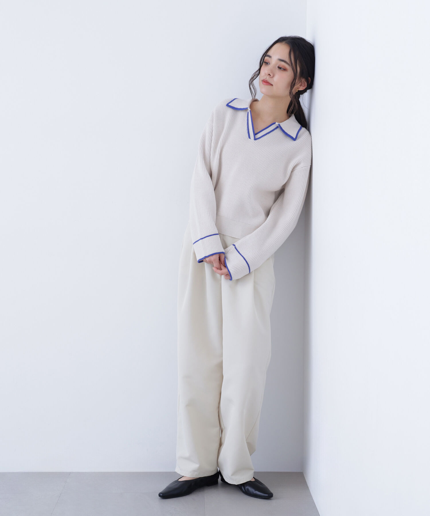  「〈N.〉ラインスキッパーニット」|ニット・セーター|