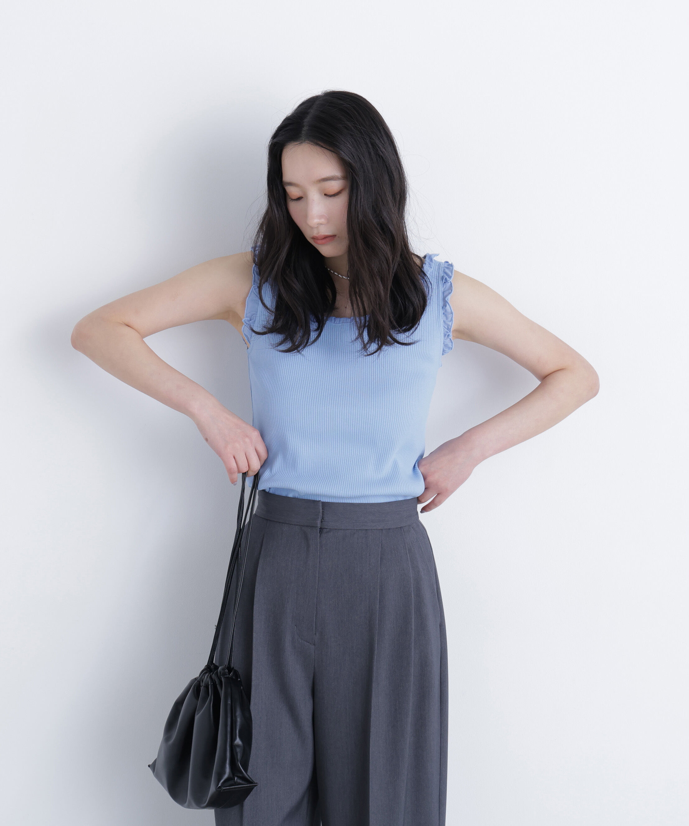  「フリルテレコカットソー」|Tシャツ・カットソー|