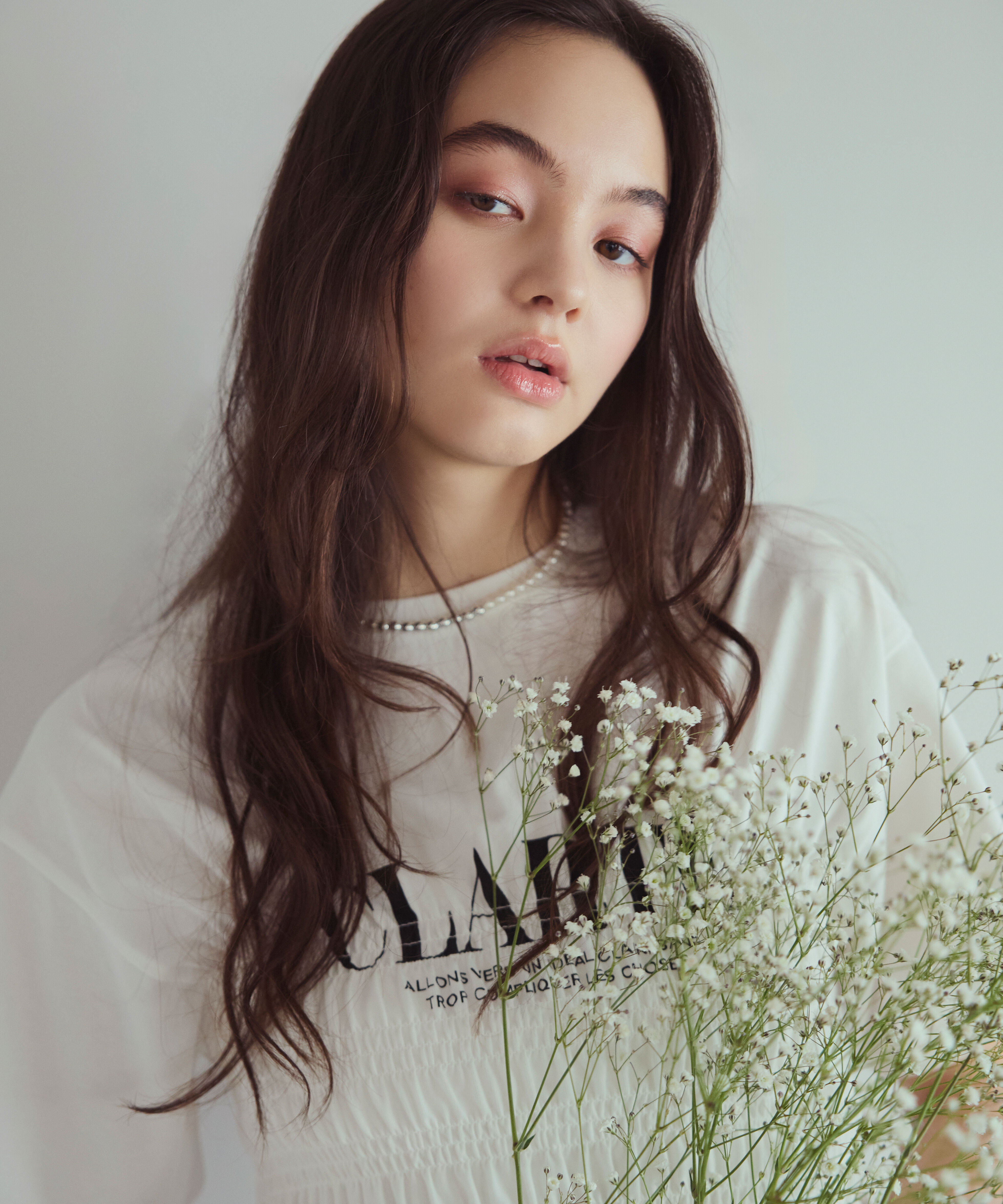  「シャーリングペプラムカットソー」|Tシャツ・カットソー|オフホワイト1