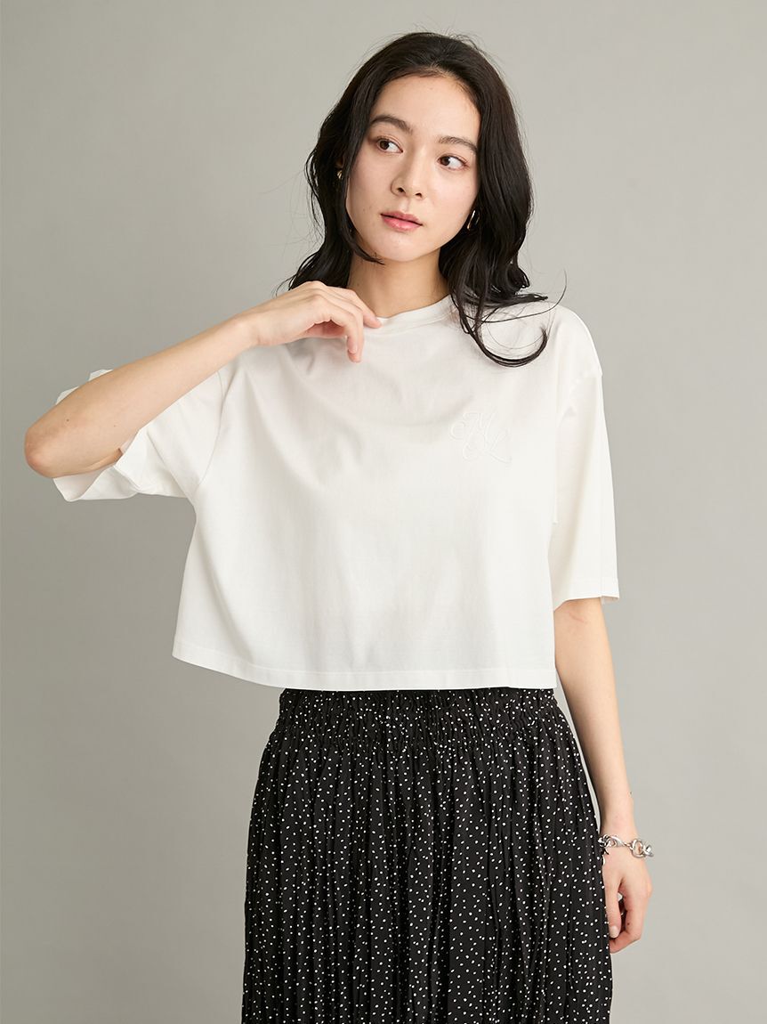 Mila Owen「【WEB限定カラー】ハイラインモノグラムＴシャツ」|Tシャツ・カットソー|