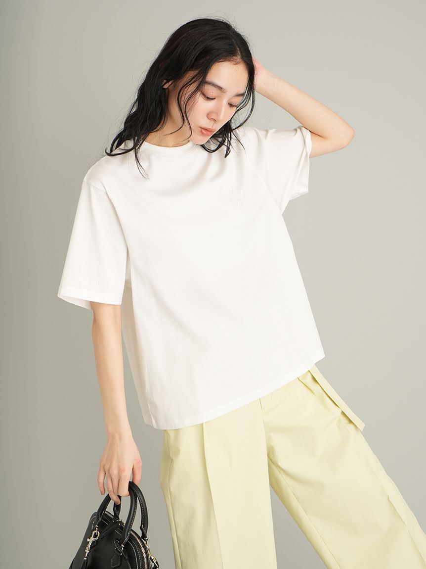 Mila Owen「【WEB限定カラー】ハイラインモノグラムＴシャツ」|Tシャツ・カットソー|